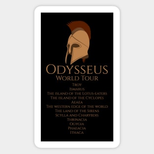 Ancient Greek Mythology - Odysseus World Tour Sticker